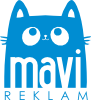 Mavi Reklam Tabela Dijital Baskı Lazer Kesim